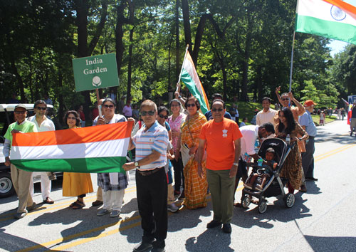 India Garden in the Parade of Flags